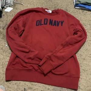 old navy sweatshirt red
